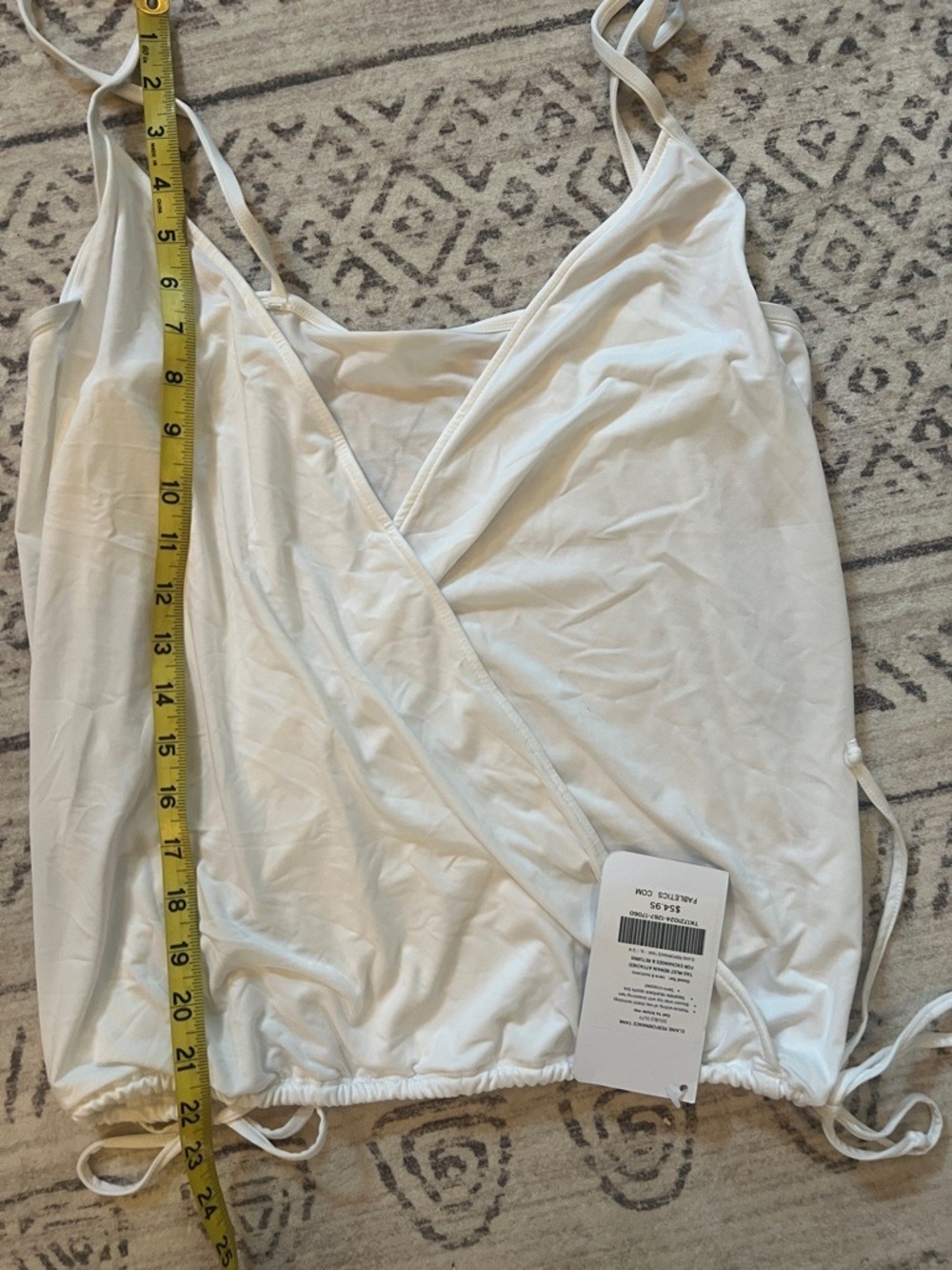 Fabletics White Wrap-Front top. Perfect for workout or weekends - Picture 3 of 5
